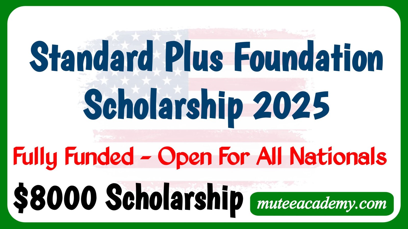 Standard Plus Foundation Scholarship